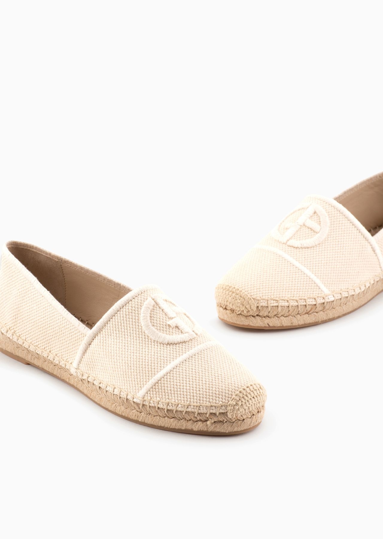 Cotton espadrilles with embroidered logo - 5