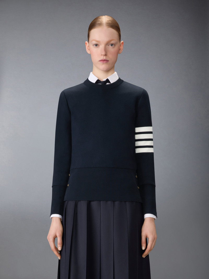 Thom Browne COTTON 4-BAR CLASSIC MILANO STITCH PULLOVER outlook