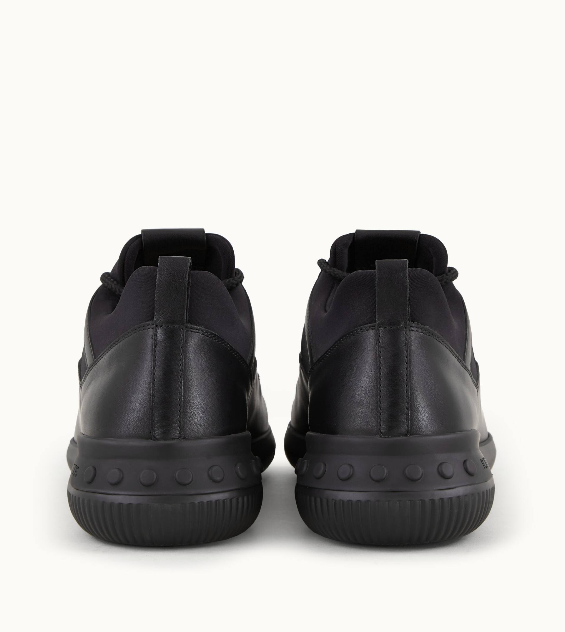 NO_CODE 01 IN LEATHER AND SCUBA FABRIC - BLACK - 4