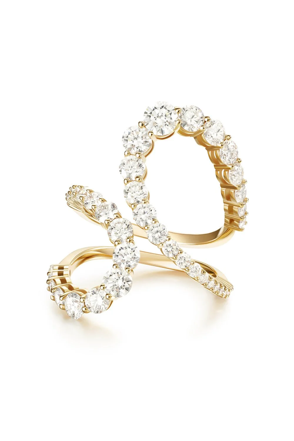 Aria Diamond Jane Ring - Yellow Gold - 1