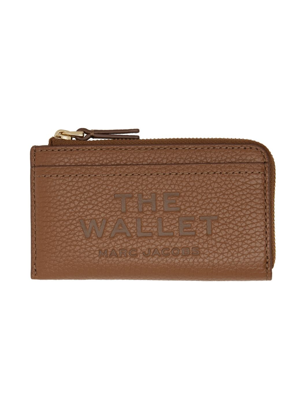 Brown 'The Leather Top Zip Multi' Wallet - 1