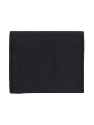 ZEGNA Black Foldable Leather Card Holder outlook