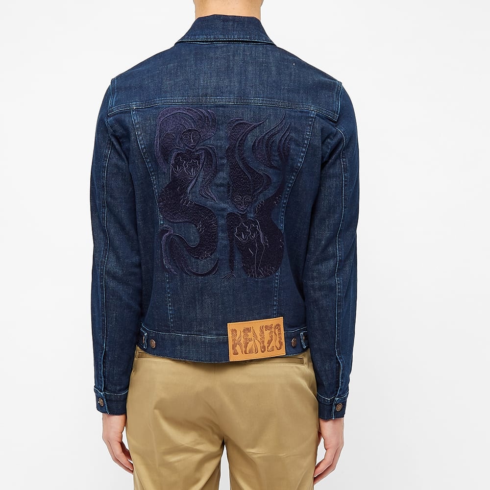 Kenzo Embroidered Denim Jacket - 4