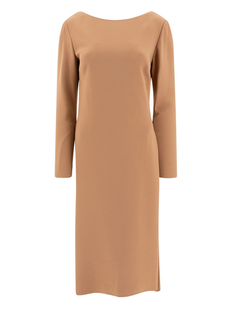 ruffled open-back dress 1