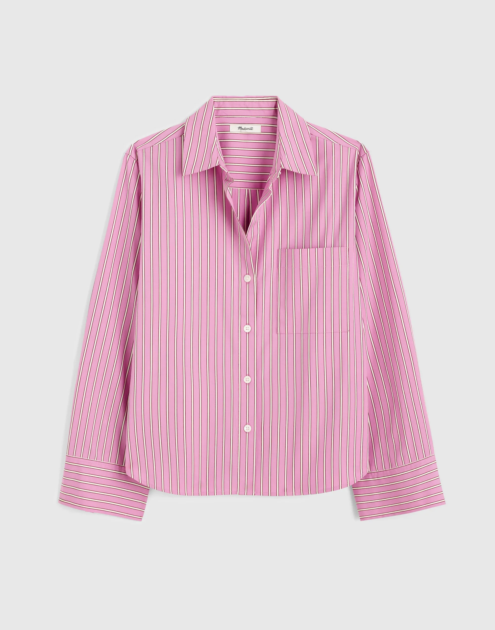 The Signature Y-Neck Shirt in Poplin - 1