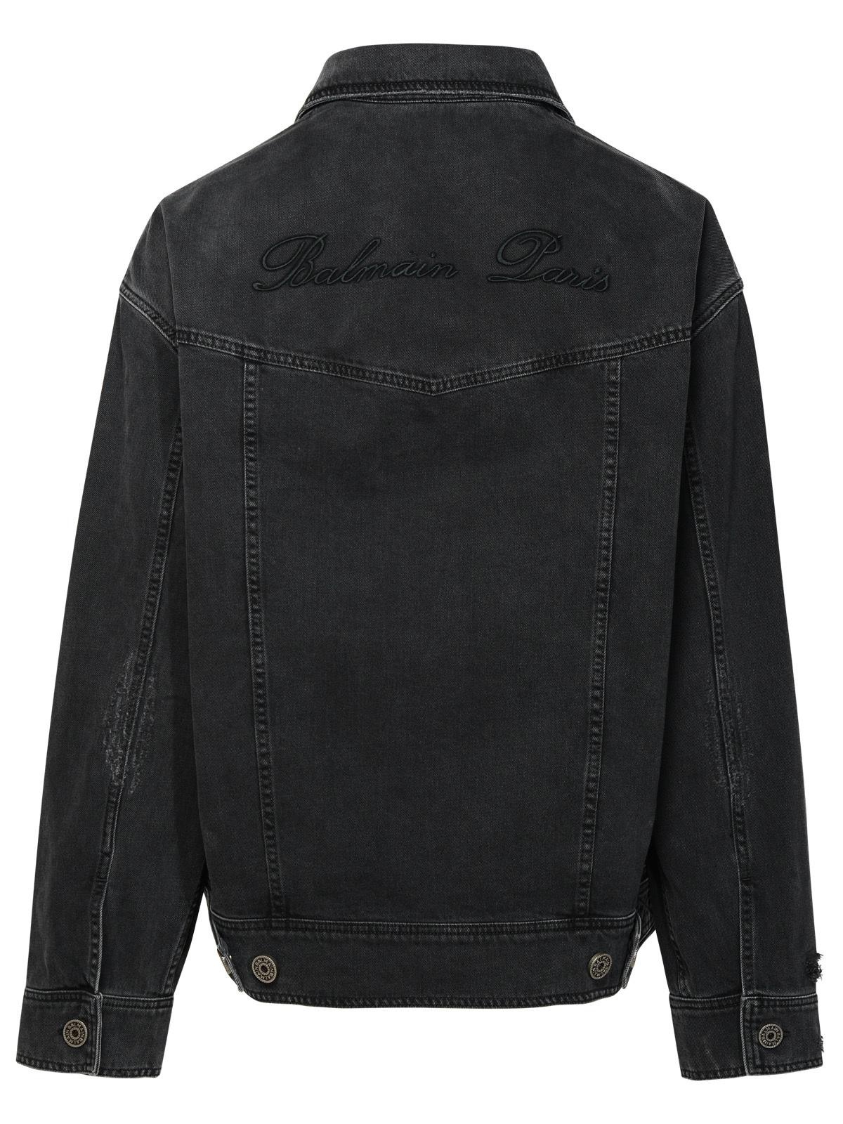 Balmain Black Cotton Jacket - 3