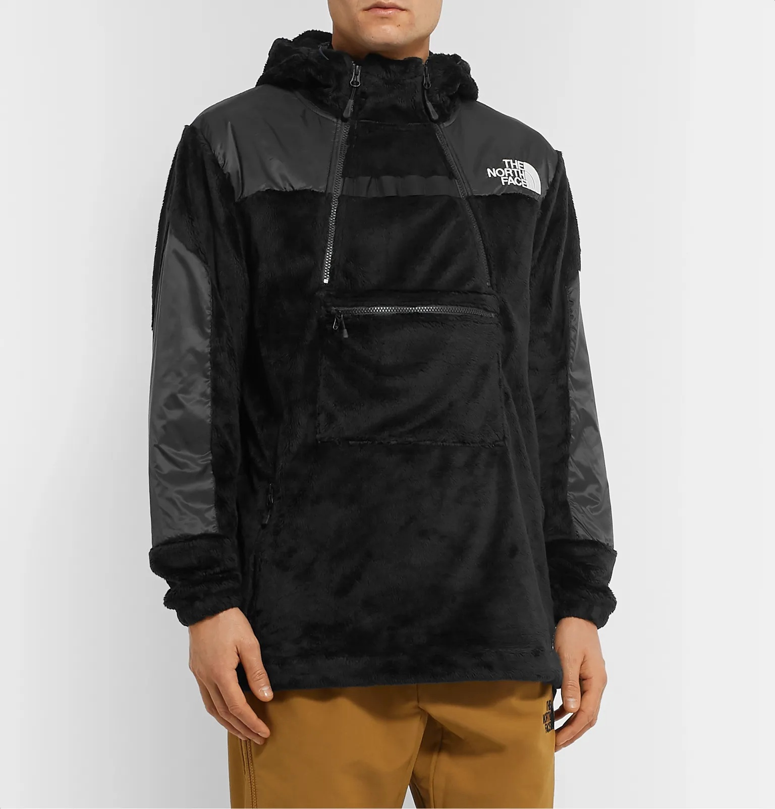 Black Series Shell-Trimmed Fleece Jacket - 4