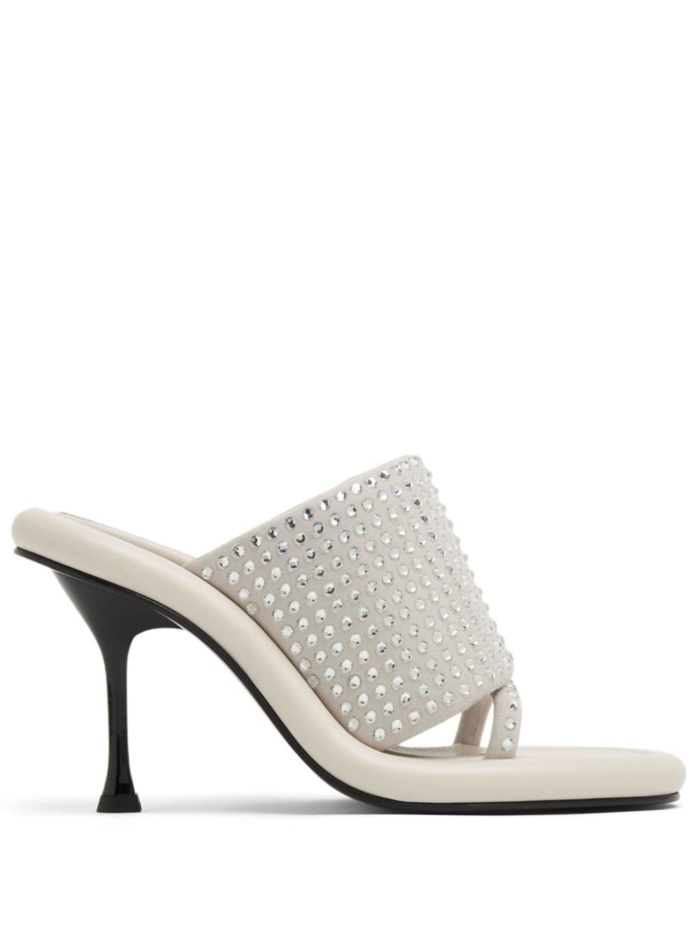 Bumper Tube crystal-embellished leather mules - 2
