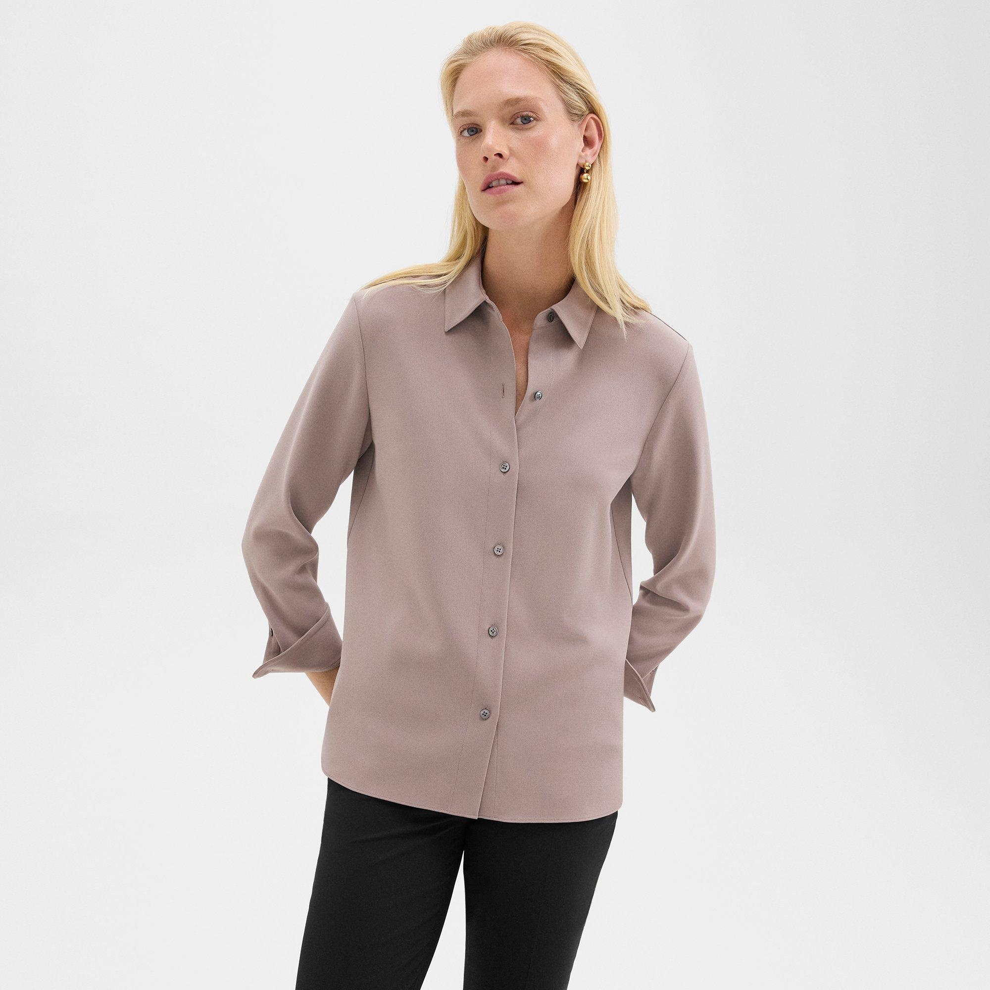 Straight Shirt in Admiral Crepe - 1