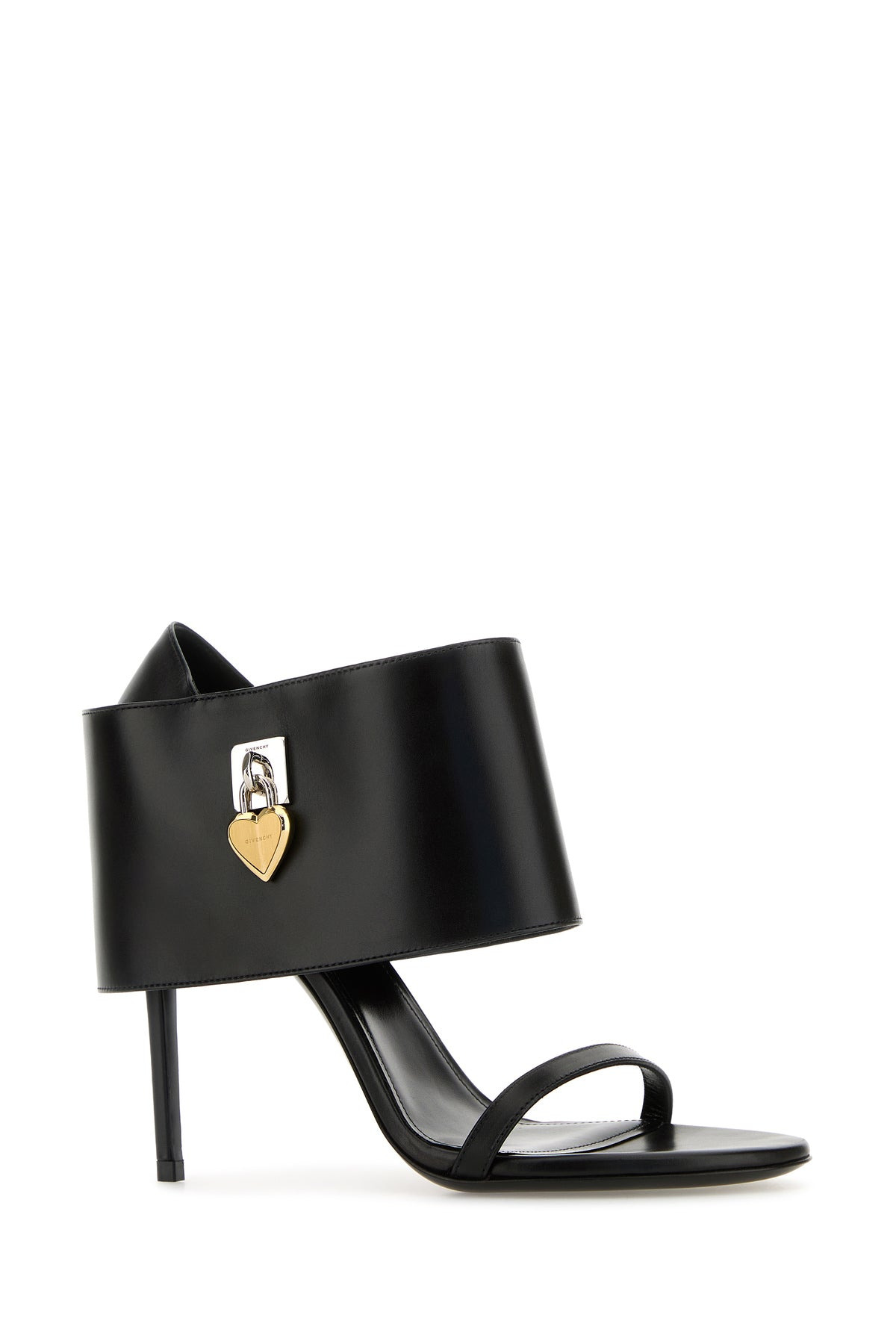 Black leather Shark sandals - 2