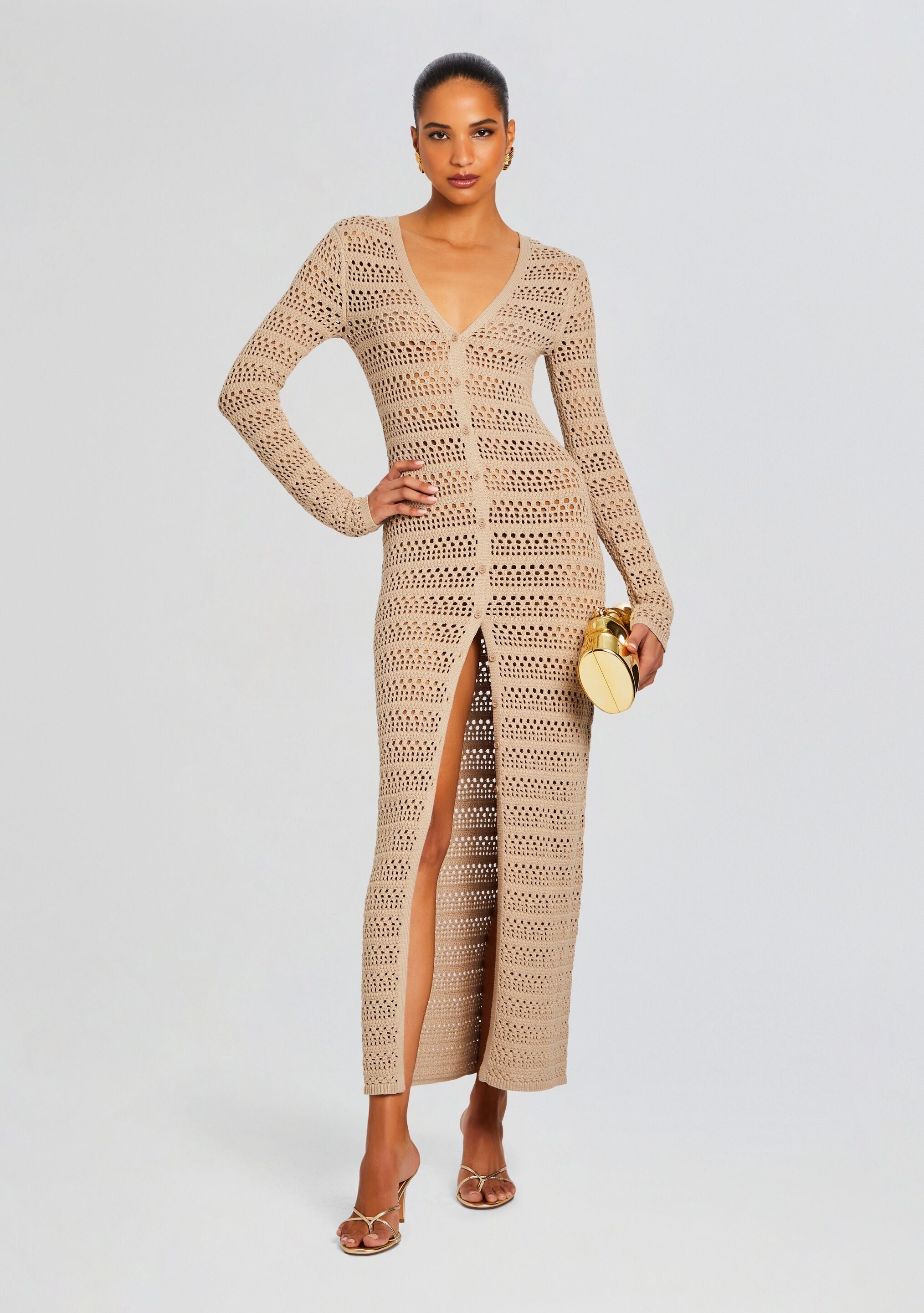 DOROTHEA KNIT CROCHET CARDIGAN - 1