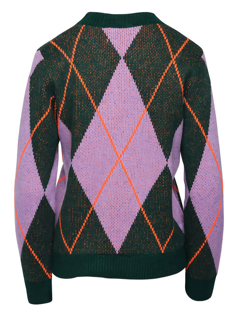 ESSENTIEL ANTWERP argyle-pattern sweater outlook