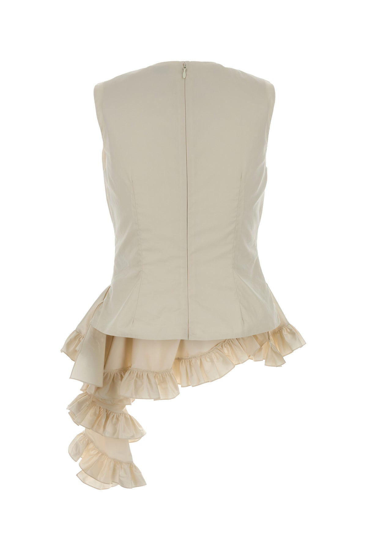 Ivory poplin top - 2