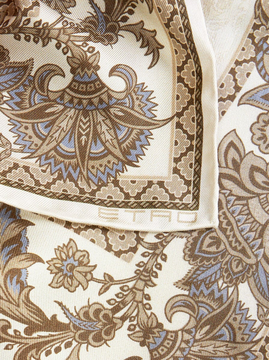 LEAFY SILK POCKET SQUARE - 2