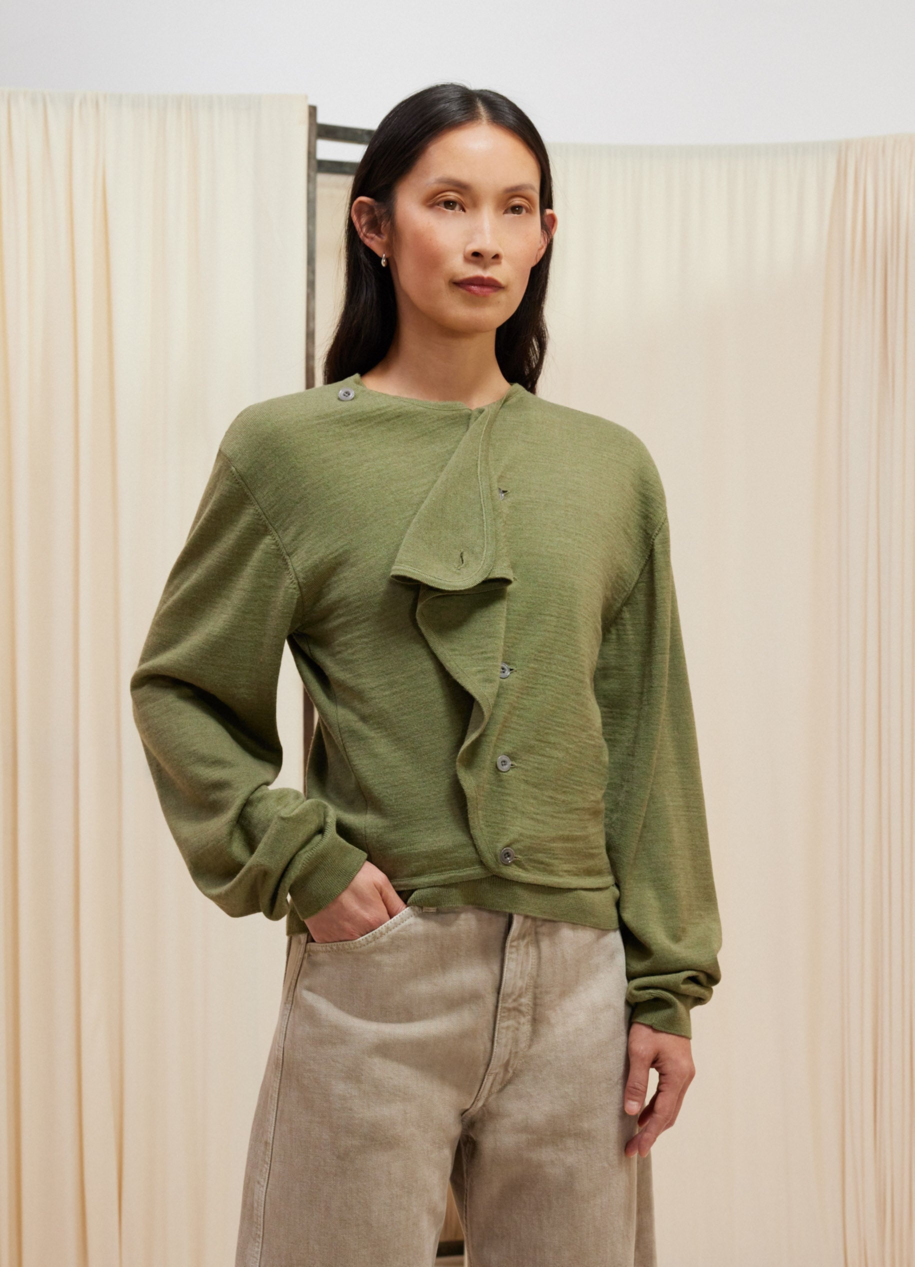 TROMPE L’OEIL CARDIGAN JUMPER - 3