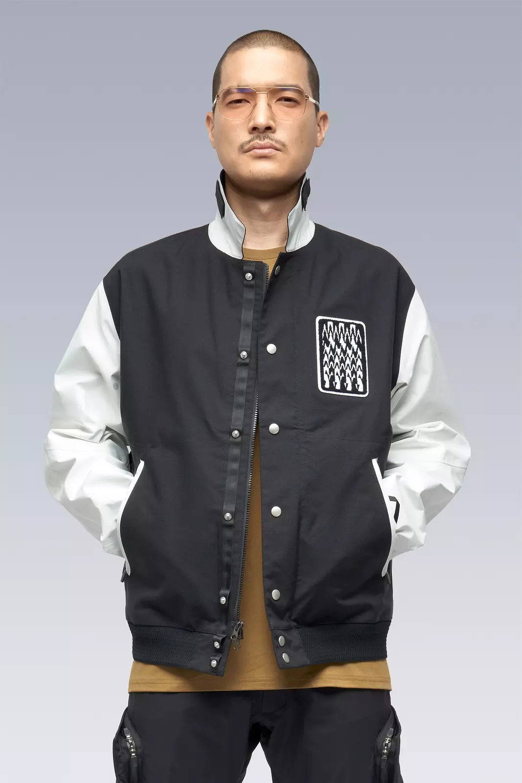 J94-VT 3L Varsity Jacket Black/White - 8