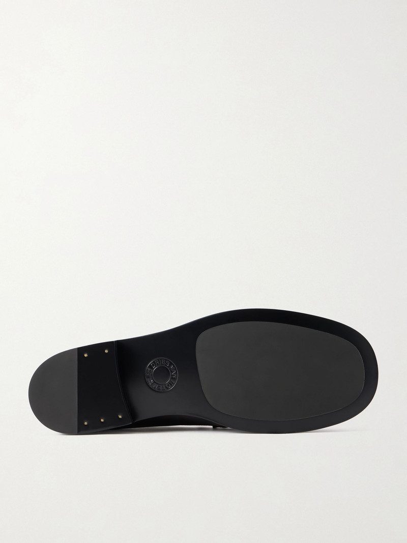 Dries Van Noten Leather Loafers Dark brown outlook