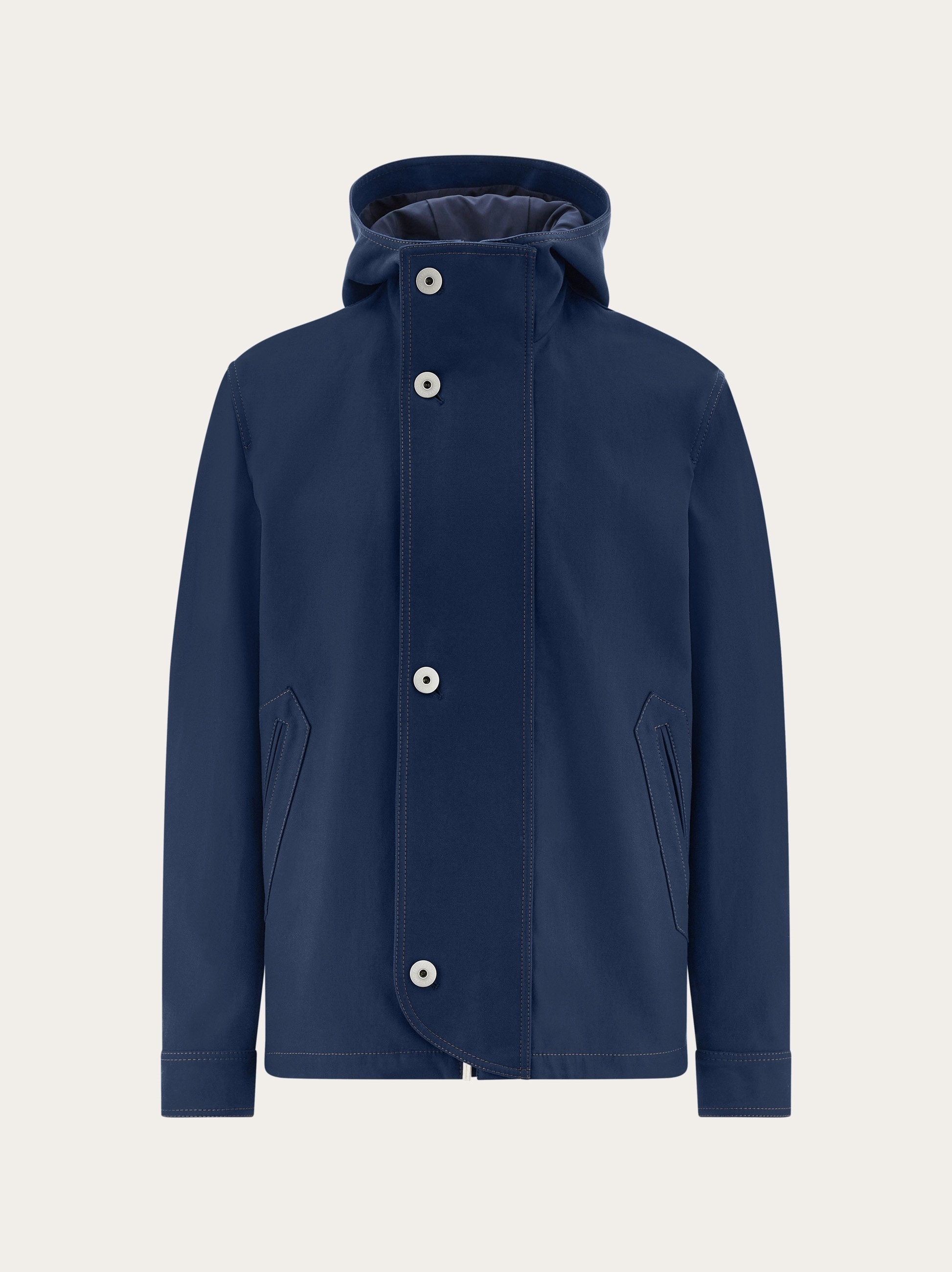 Denim hooded blouson - 1