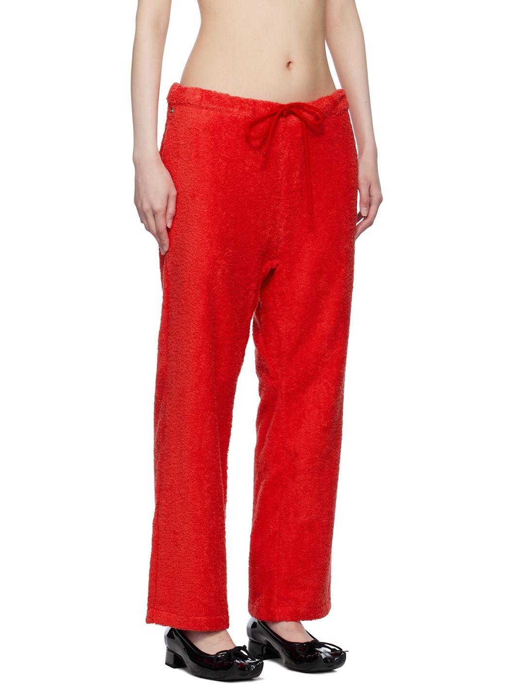 Red Bathrobejogger Lounge Pants - 2