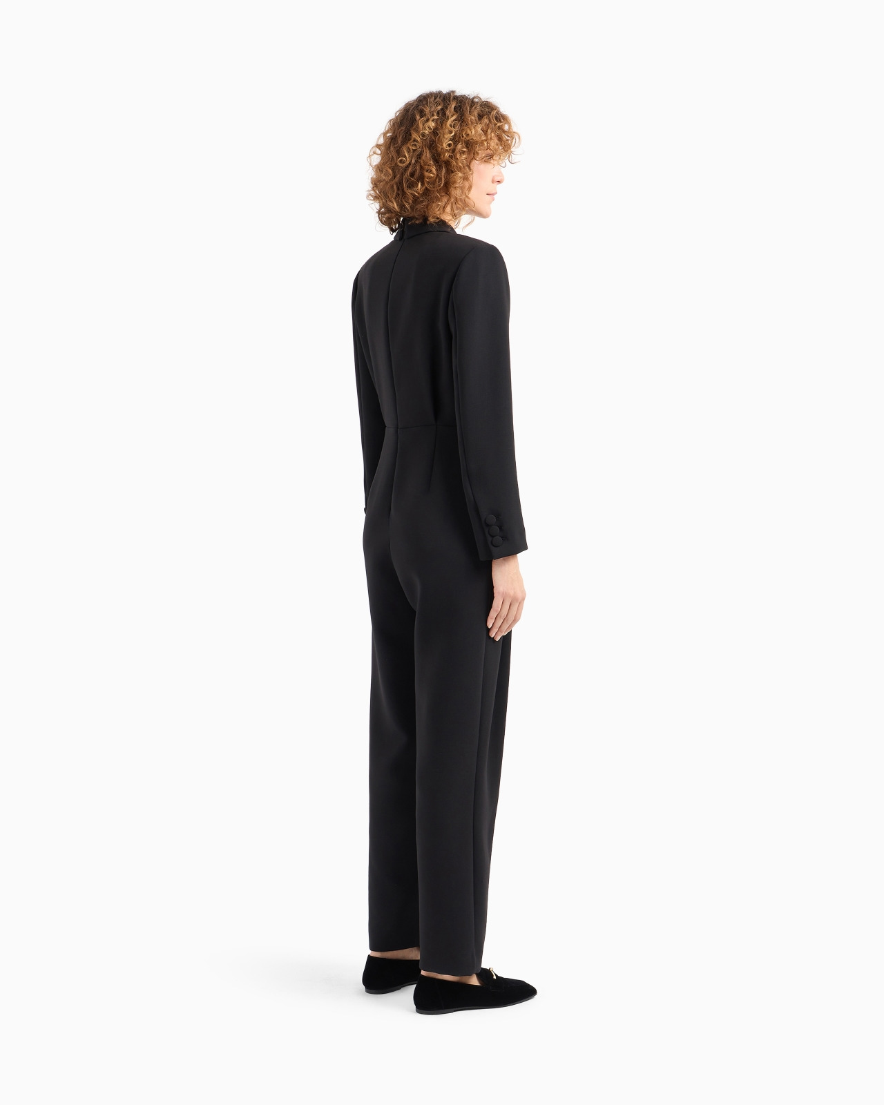 Two-piece effect jumpsuit with technical crêpe lapels - 3