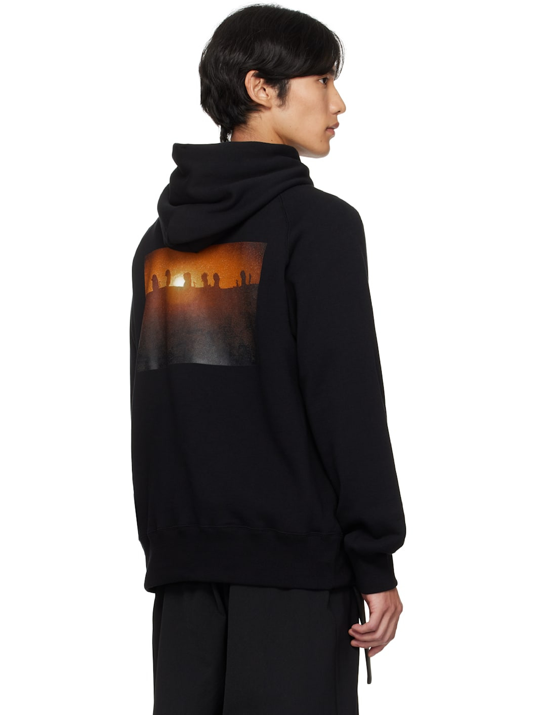 Black 'Where The Wild Things Are' Cotton Hoodie - 3