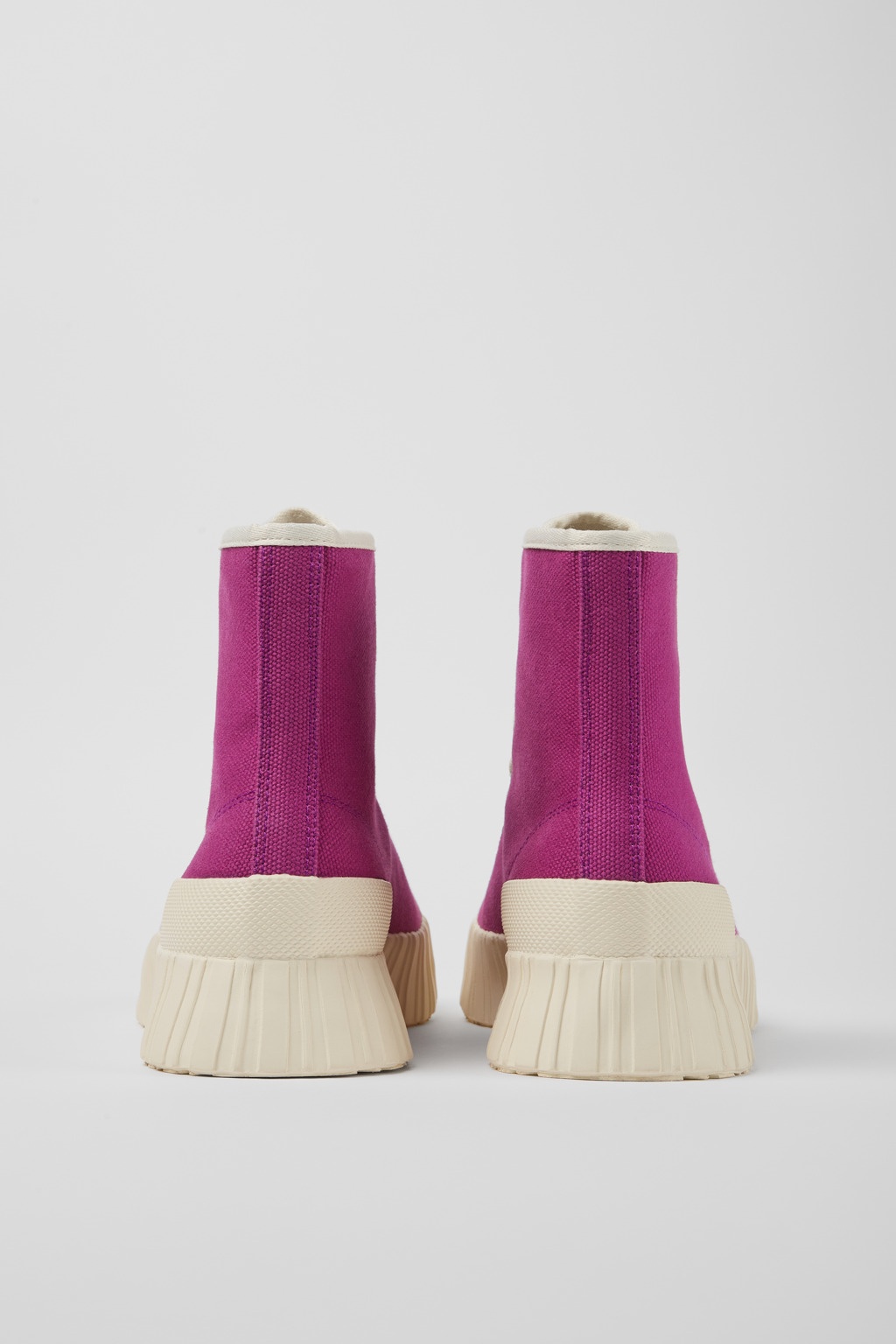 Purple recycled cotton sneakers - 3