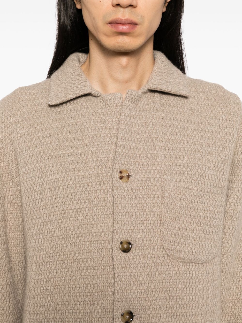 knitted eco-friendly cashmere jacket - 5