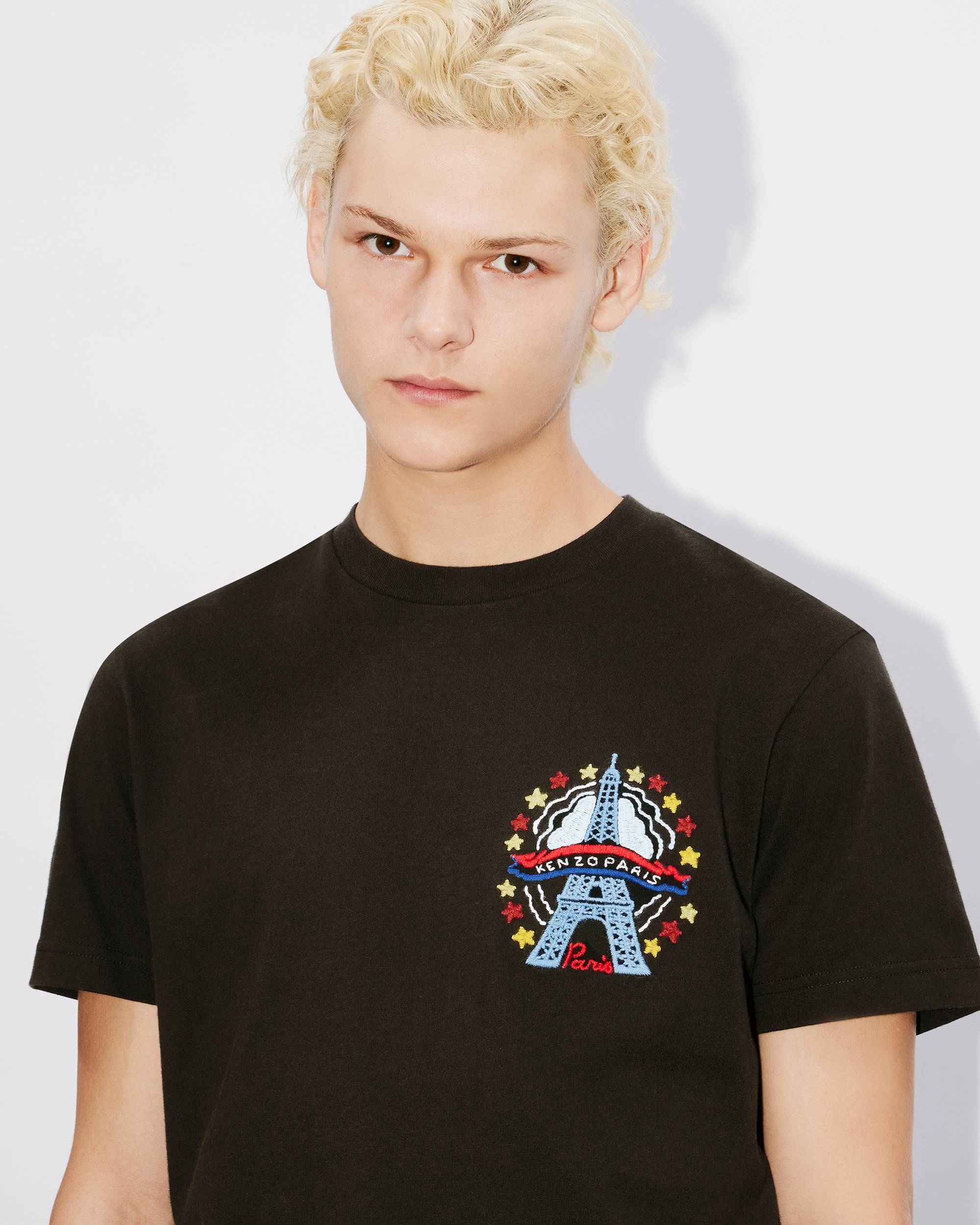 'KENZO Drawn Varsity' embroidered slim T-shirt - 6