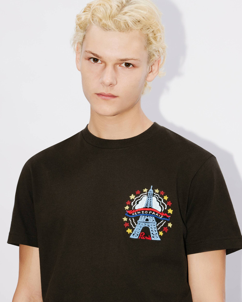 'KENZO Drawn Varsity' embroidered slim T-shirt 6