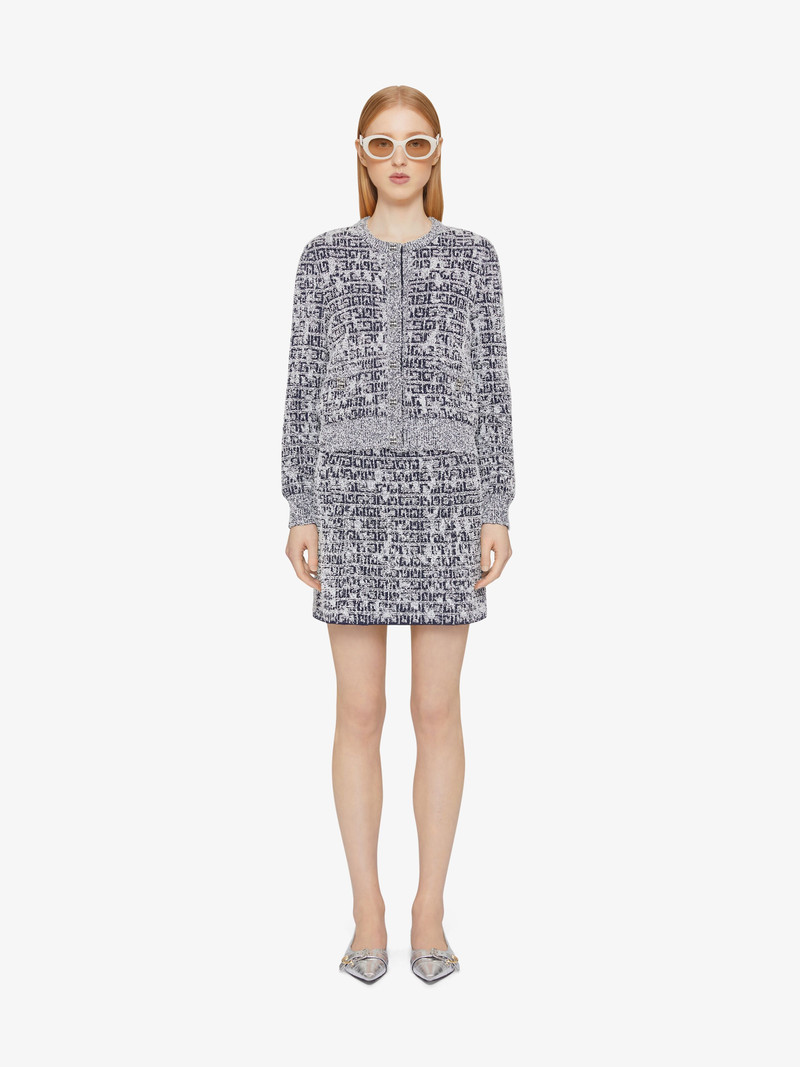 Givenchy CARDIGAN IN 4G TWEED WITH 4G DETAIL outlook