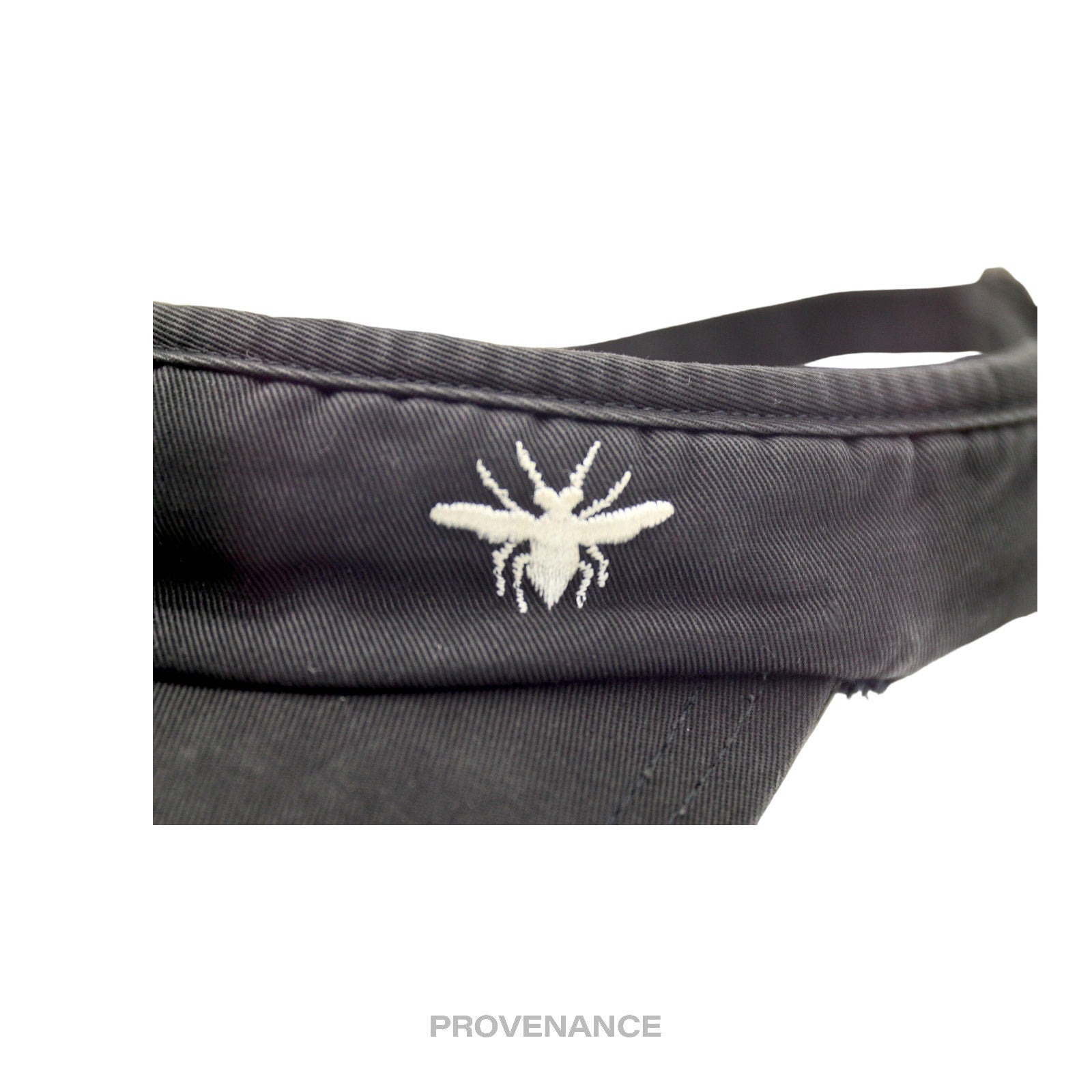Dior Bee Embroidered  Visor - Washed Black - 6