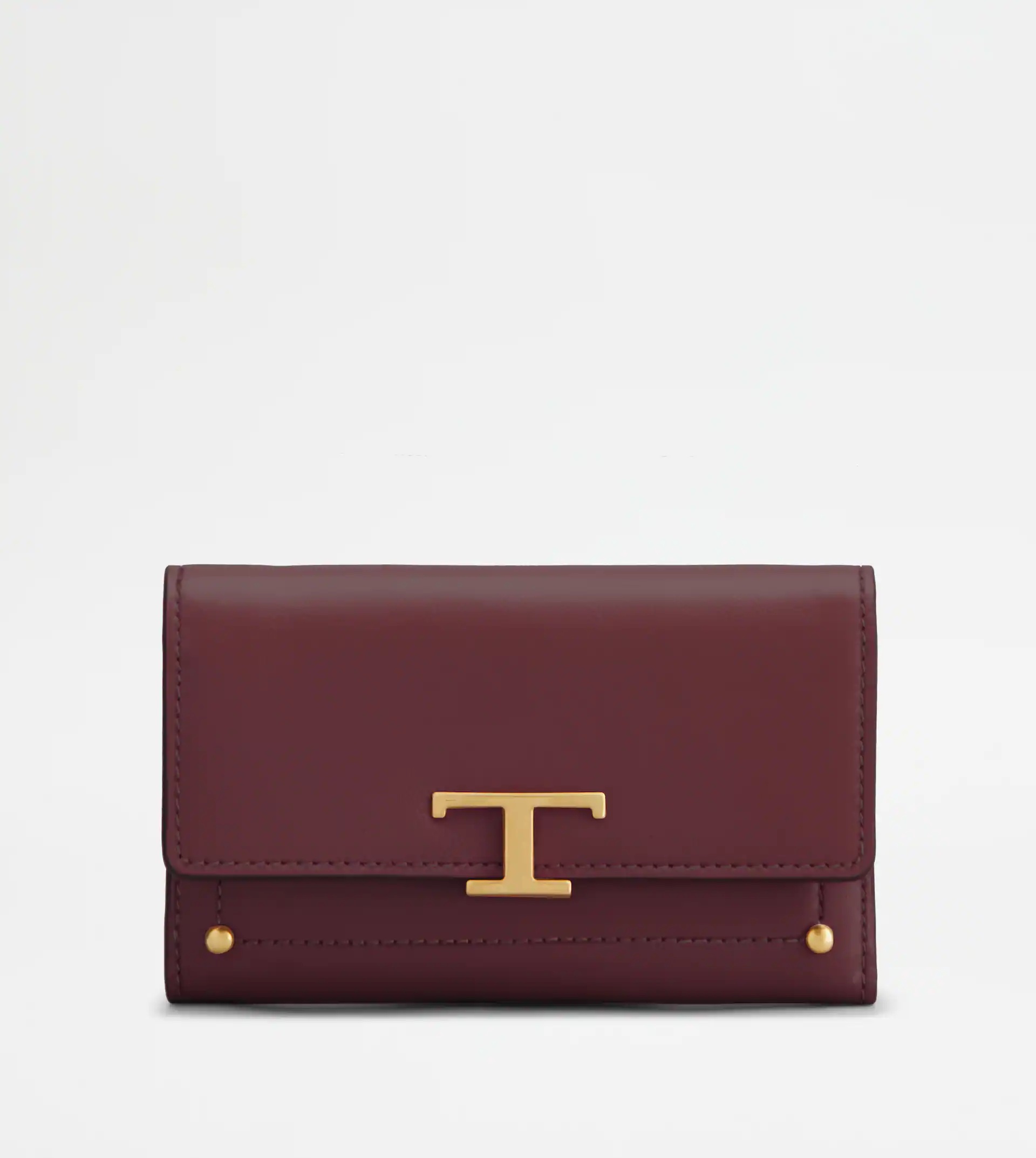 TIMELESS WALLET IN LEATHER - RED - 1