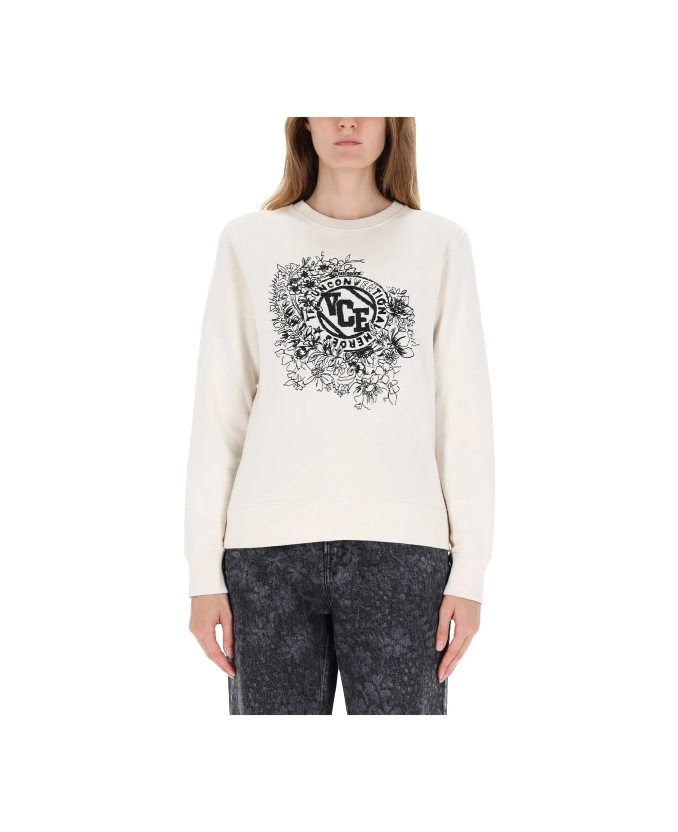 Sweatshirt With Embroidery - 1