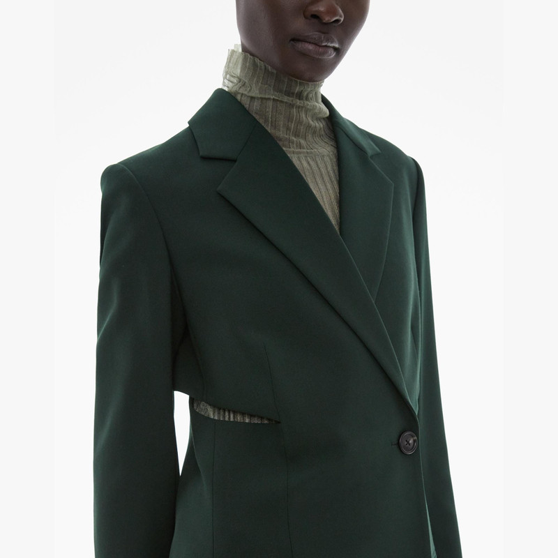 STRETCH WOOL SLASH BLAZER 6