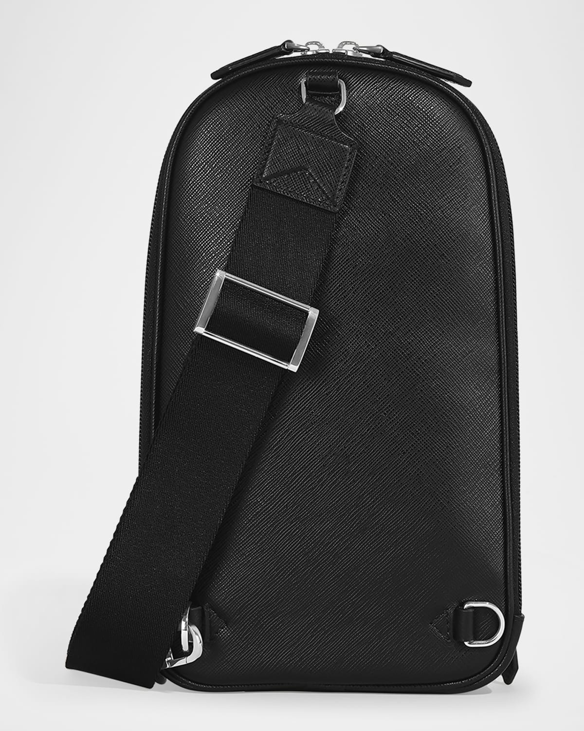 関送込【Montblanc】Sartorial レザー ショルダーバッグ Montblanc Men's Sartorial Leather Sling Bag | neimanmarcus