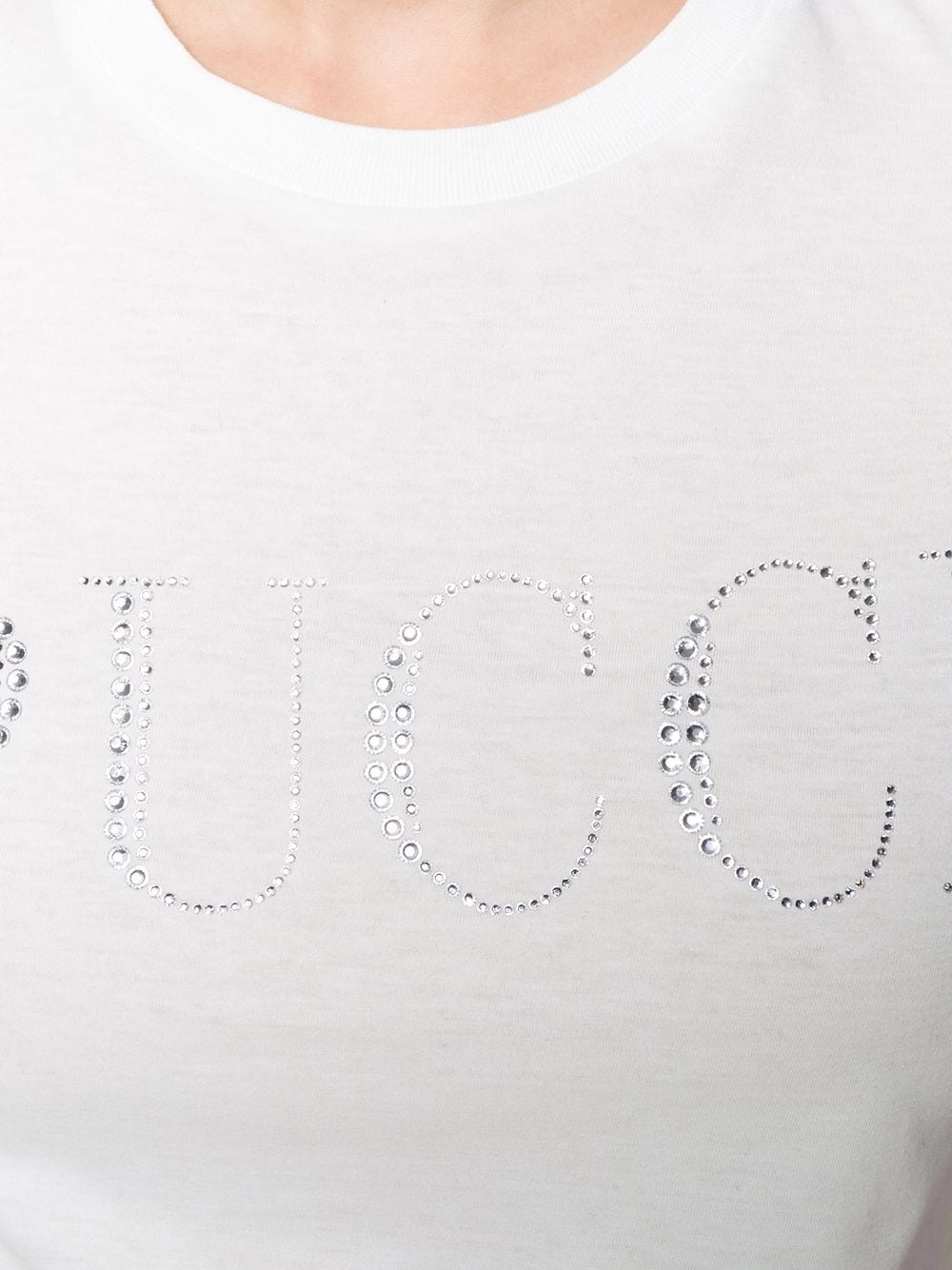 Crystal Embellished Logo T-shirt - 5