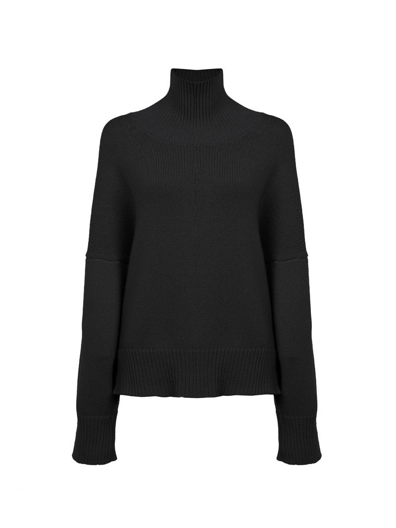 OVERSIZED HIGH-NECK SWEATER - 1