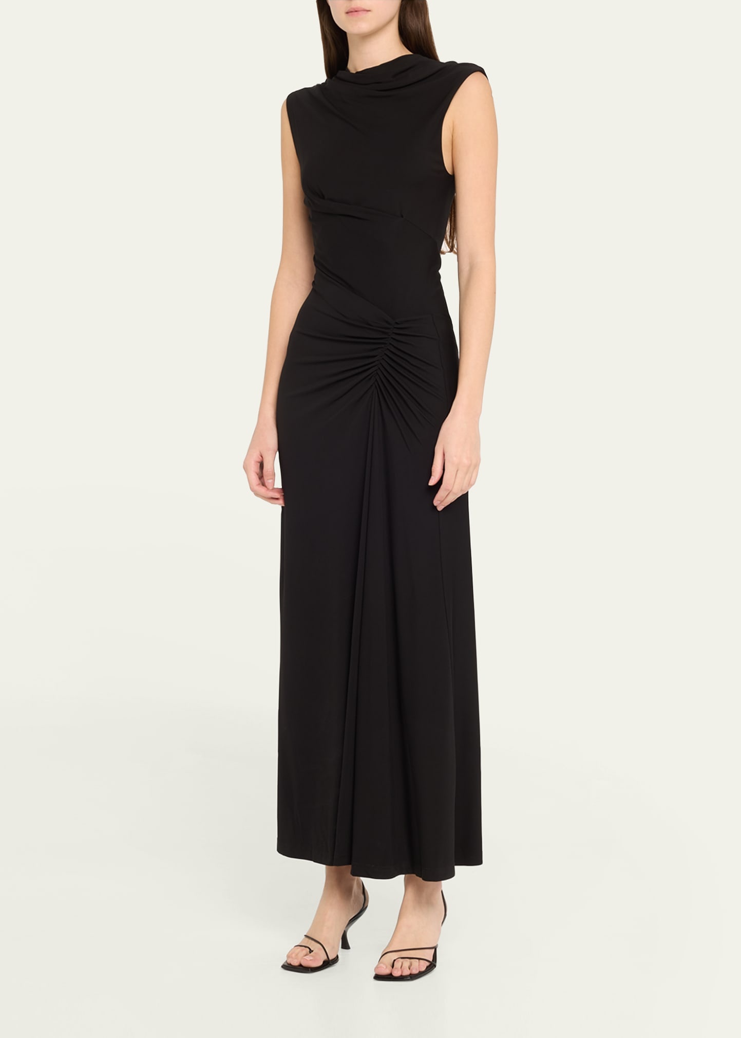 Acacia Sleeveless Gathered Midi Dress - 4
