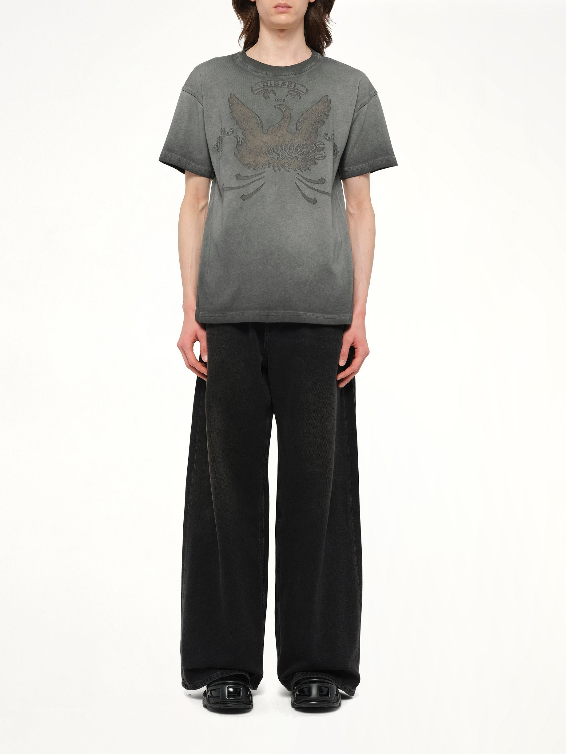 T-NORM-T9 T-Shirt in Washed Grey - 7