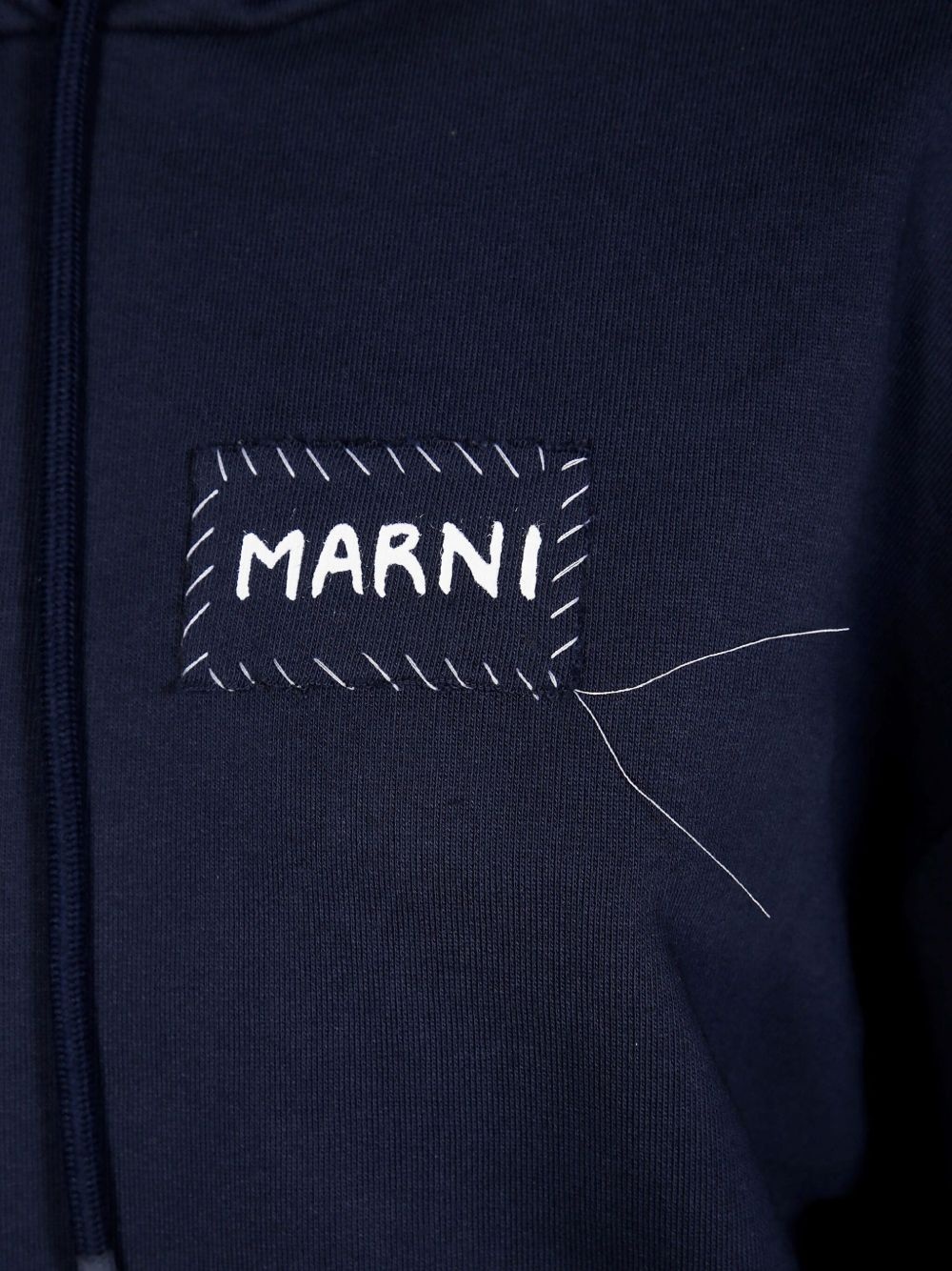 embroidered-patch hoodie - 3