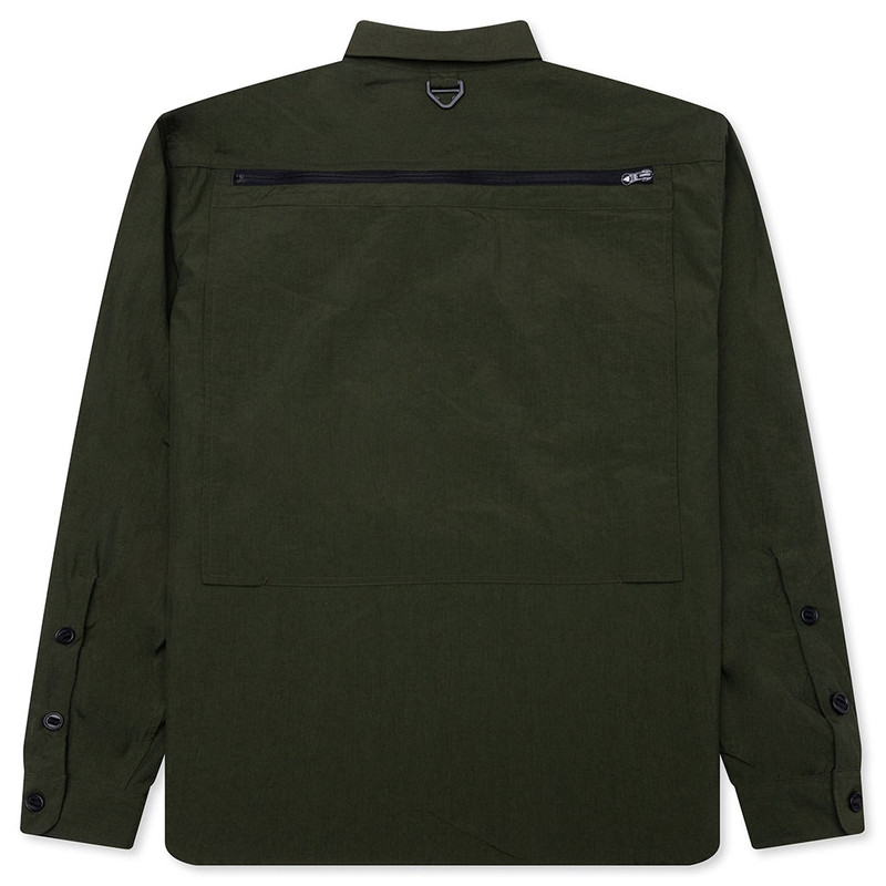South2 West8 TENKARA TROUT NYLON RIPSTOP SHIRT - GREEN outlook
