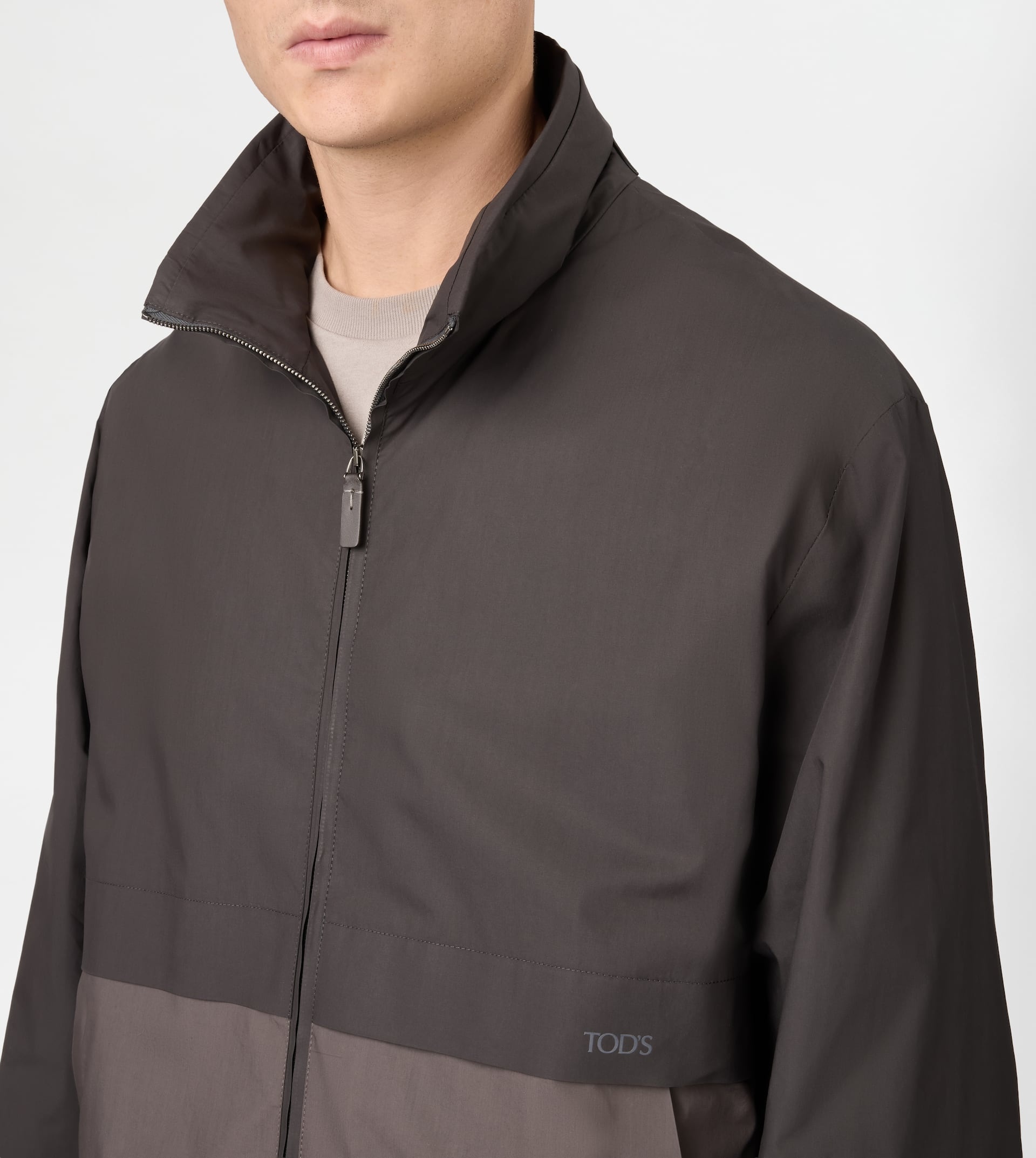 WINDBREAKER IN COTTON - GREY - 6