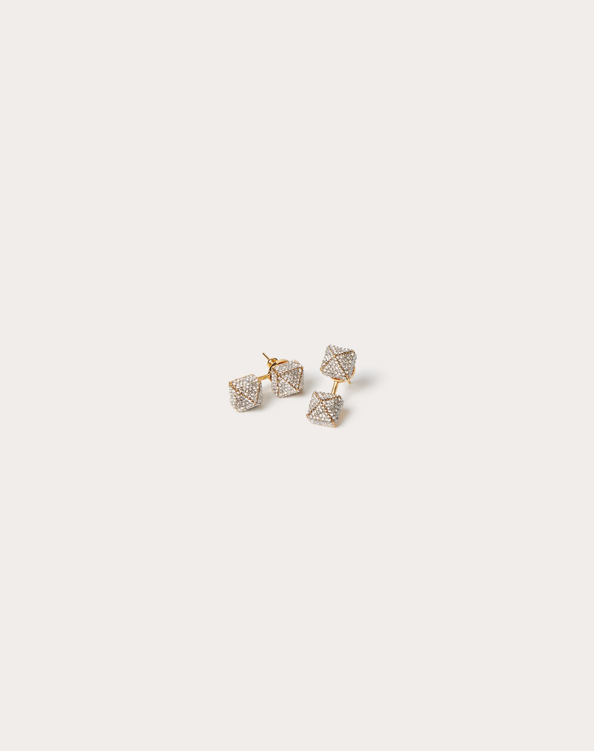 Rockstud metal and Swarovski® crystal earrings - 1
