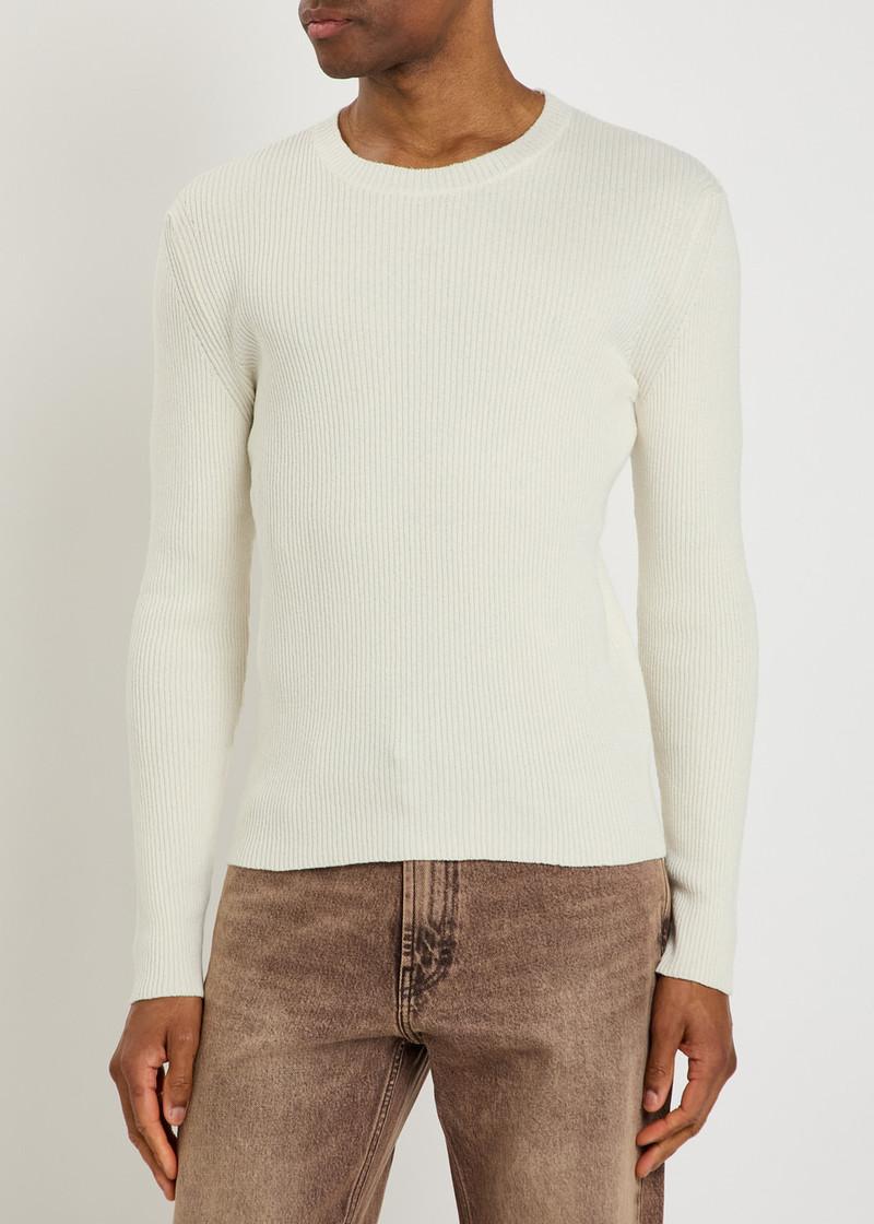 Our Legacy Our Legacy Compact Rib-knit Silk top outlook