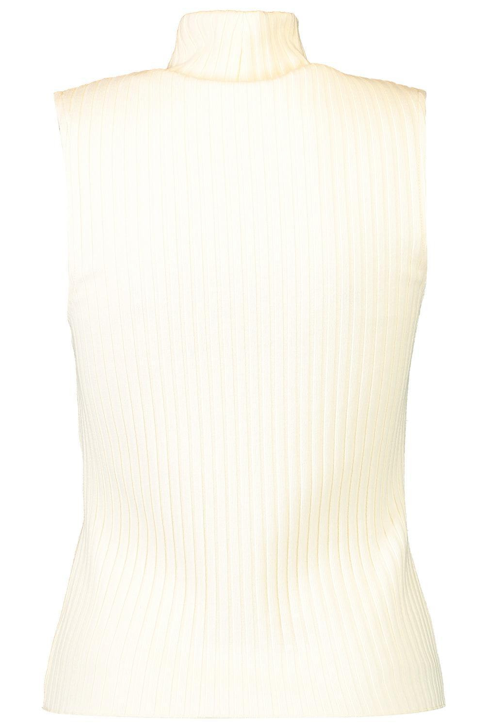 Sleeveless Turtleneck - Chalk - 5