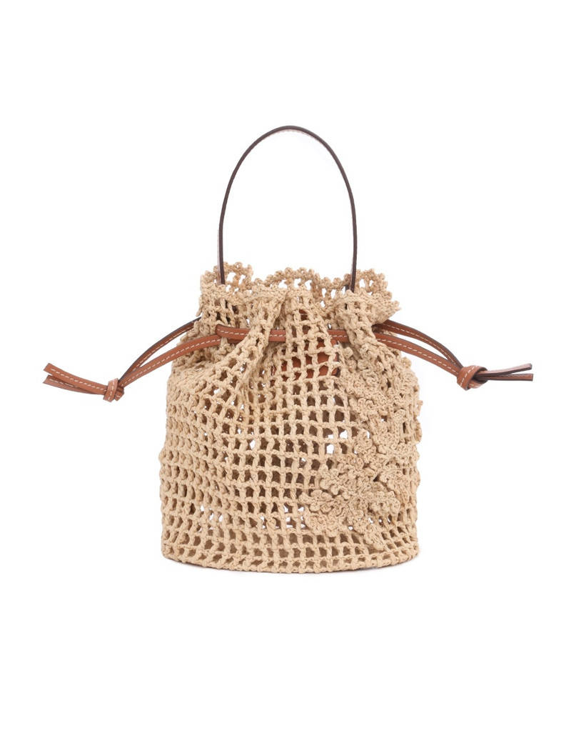 FLORAL RAFFIA CARRY ALL 4