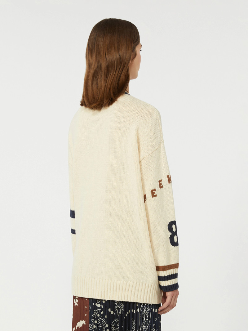 BLASONE Oversized cotton-blend cardigan - BLACK 4