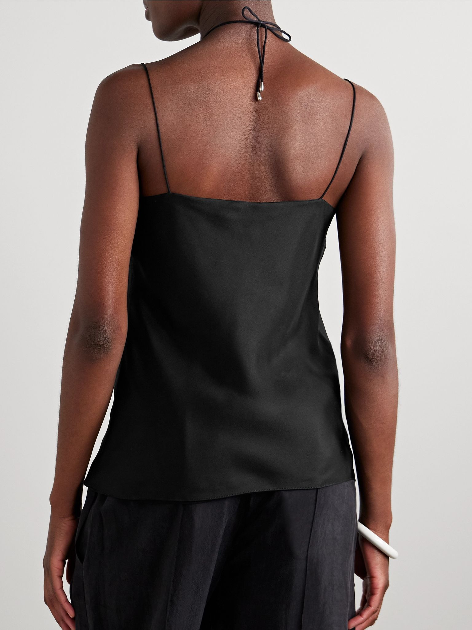 Silk-twill camisole Black - 4