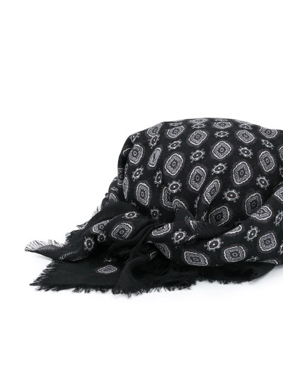 SAINT LAURENT printed scarf hat outlook