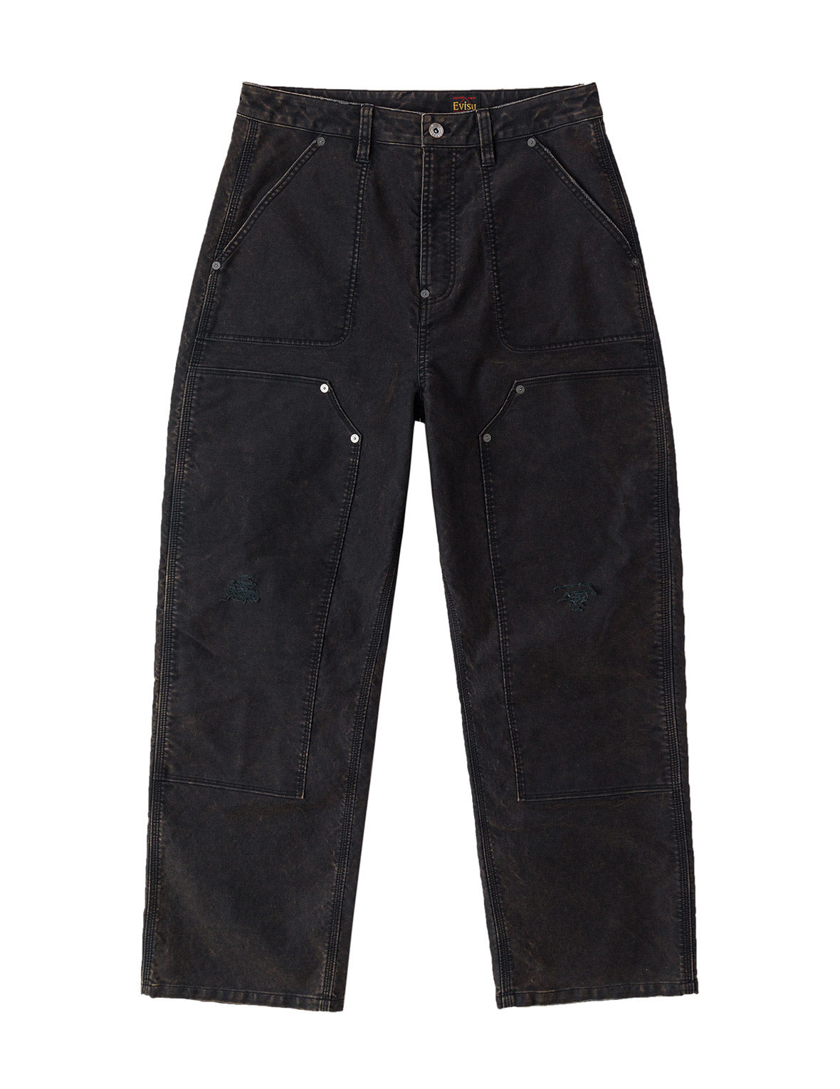 Seagull Print and Multi-Pocket Regular Fit Cargo Pants - 2